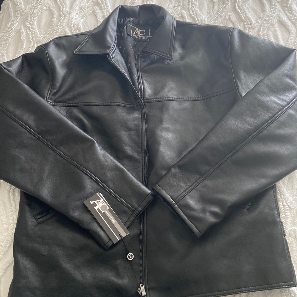NWT AC faux leather jacket - mens
